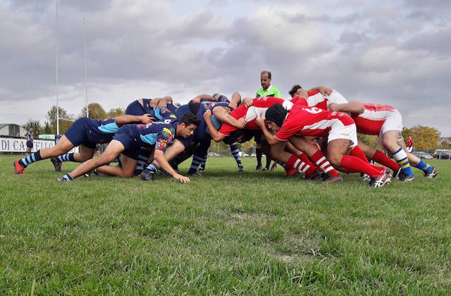 Un'immagine di Città di Castello - Fabriano Rugby di domenica scorsa