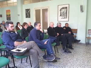 Un momento dell'incontro al centro pastorale diocesano