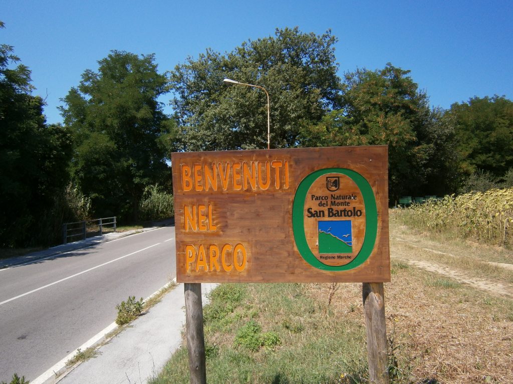 L'ingresso del parco San Bartolo