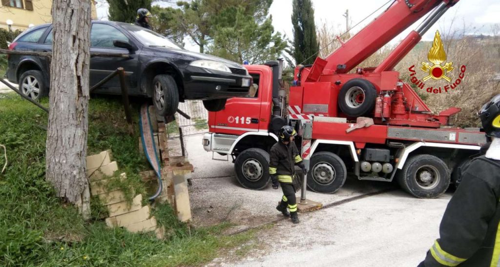 L'intervento dei vigili del fuoco