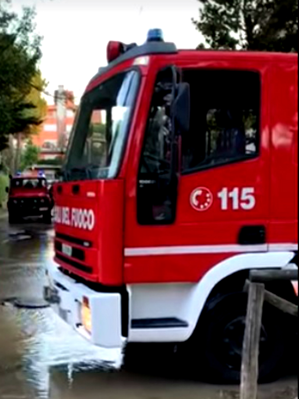 rottura di una conduttura nel quartiere Flaminio