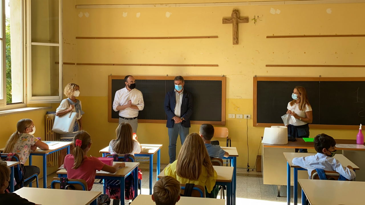 Primo giorrno di scuola per gli studenti di Fano