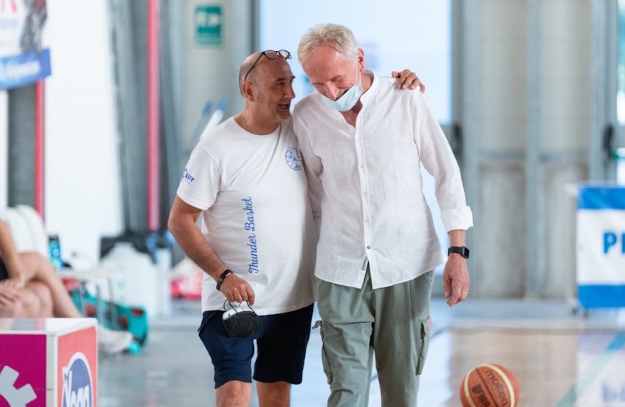 Piero Salari ed Euro Gatti, vice presidente e presidente della Thunder Basket