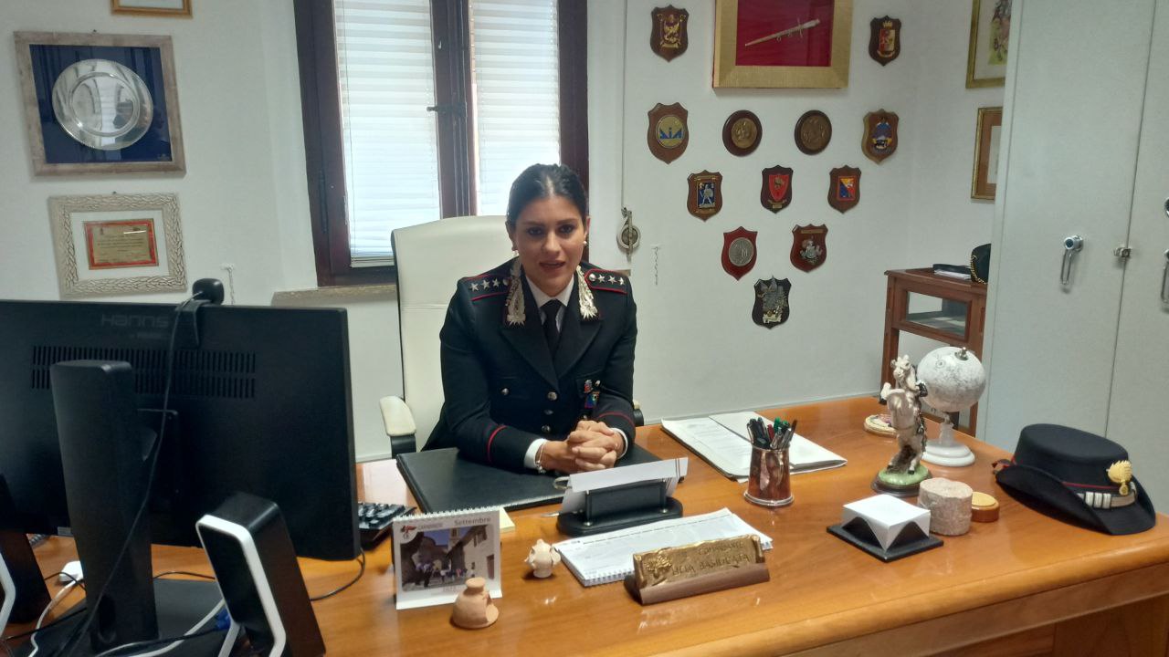 La nuova comandante della Compagnia carabinieri di Senigallia, cap. Felicia Basilicata