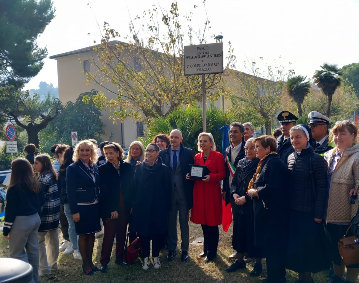 L'inaugurazione del parco Anders a Loreto