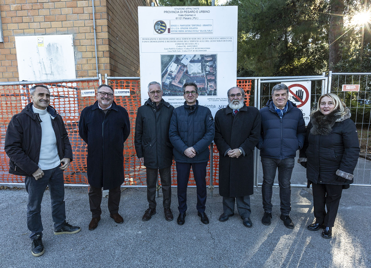 Fano, Ex Carducci, parte per il cantiere per il nuovo Nolfi