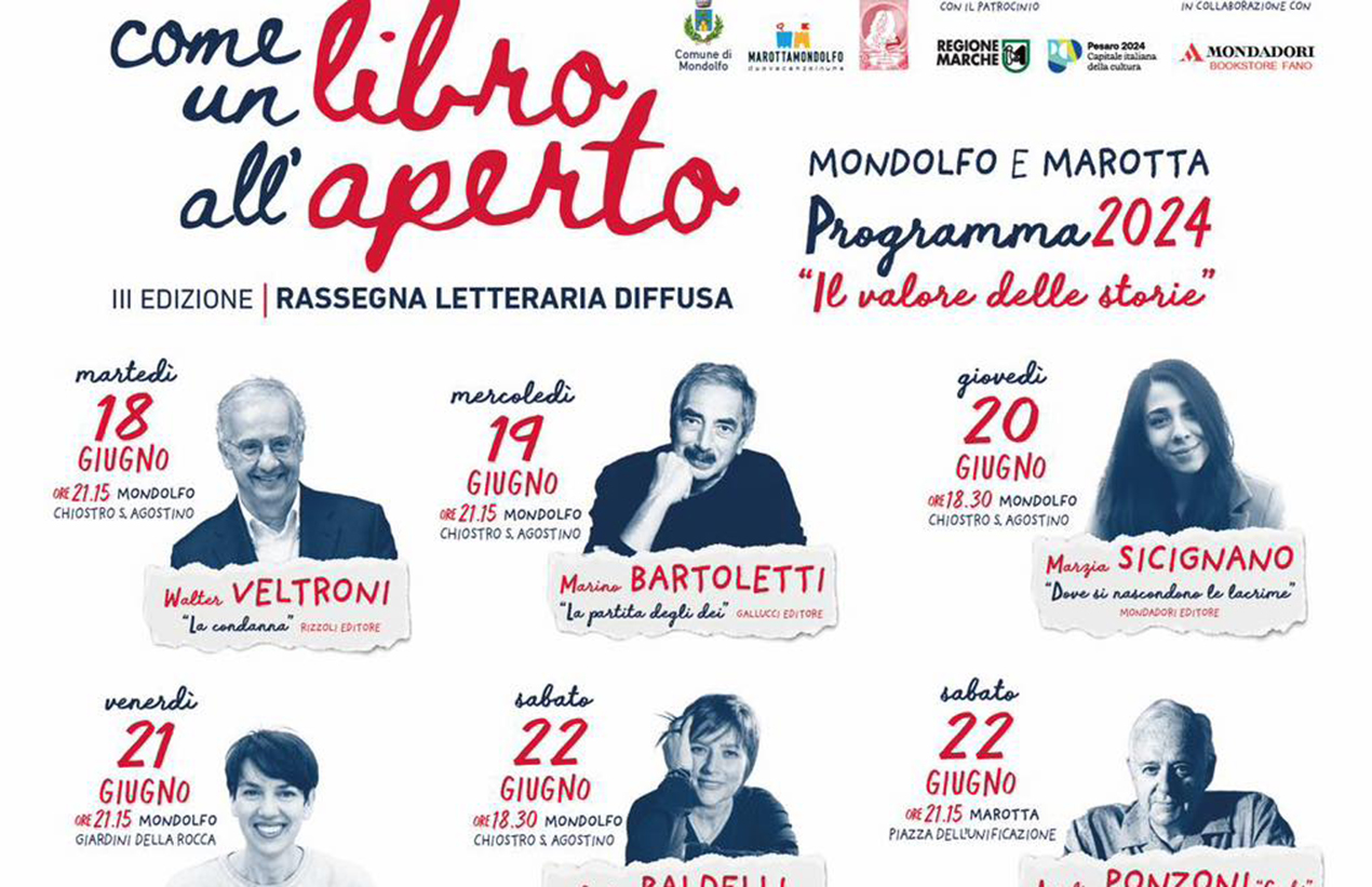 edizione 2024 della rassegna letteraria “Come un libro all’aperto”