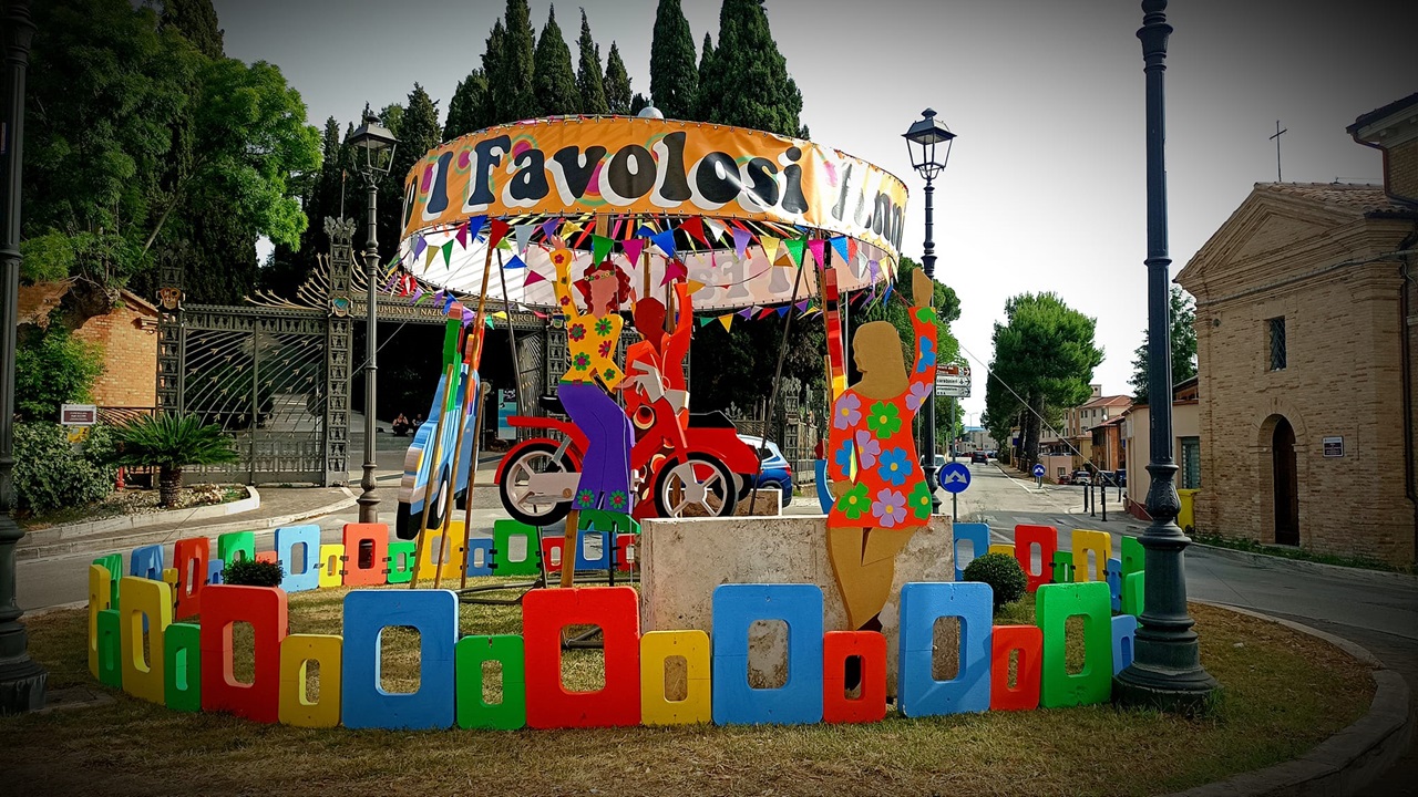 La festa anni Settanta a Castelfidardo