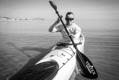 Civitanova Marche, in kayak a caccia del record: la sfida di Alessandro Gattafoni alla fibrosi cistica