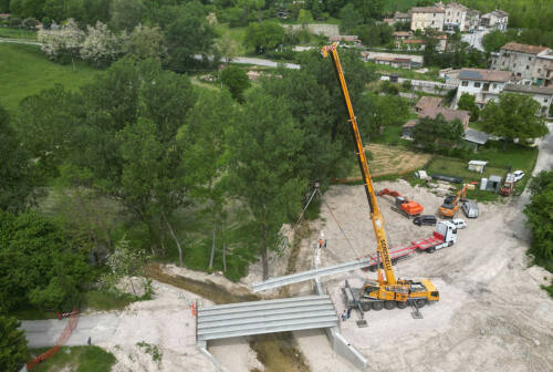 Serra de’ Conti, uno dei ponti danneggiati dall’alluvione 2022 pronto per metà giugno