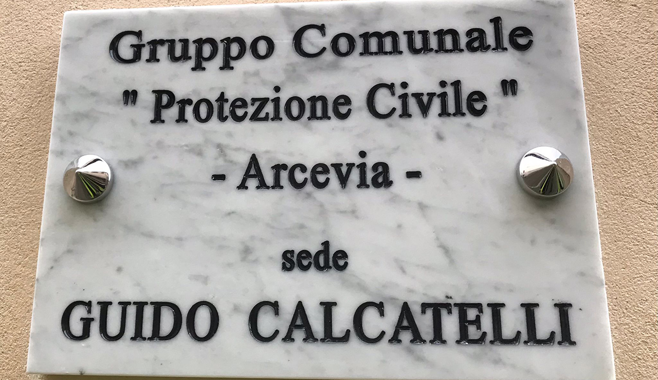 Intitolata a Guido Calcatelli la sede del gruppo comunale di protezione civile di Arcevia