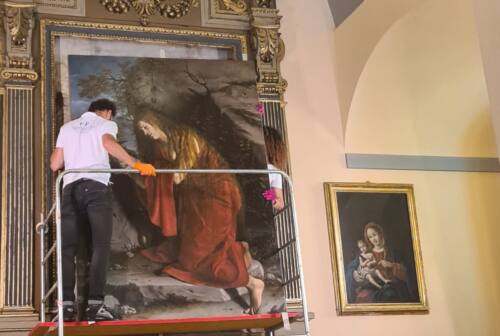 Dopo 9 mesi di restauro torna a Fabriano una preziosa tela di Orazio Gentileschi