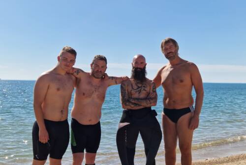 Nuota senza braccia per attraversare lo Stretto di Messina: l’avventura del fidardense Lanari