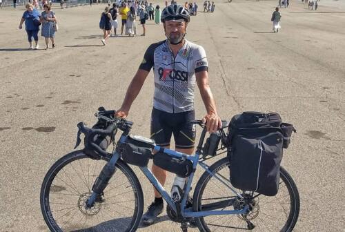 Castelfidardo, l’impresa di Micheloni: da Loreto a Fatima in bicicletta