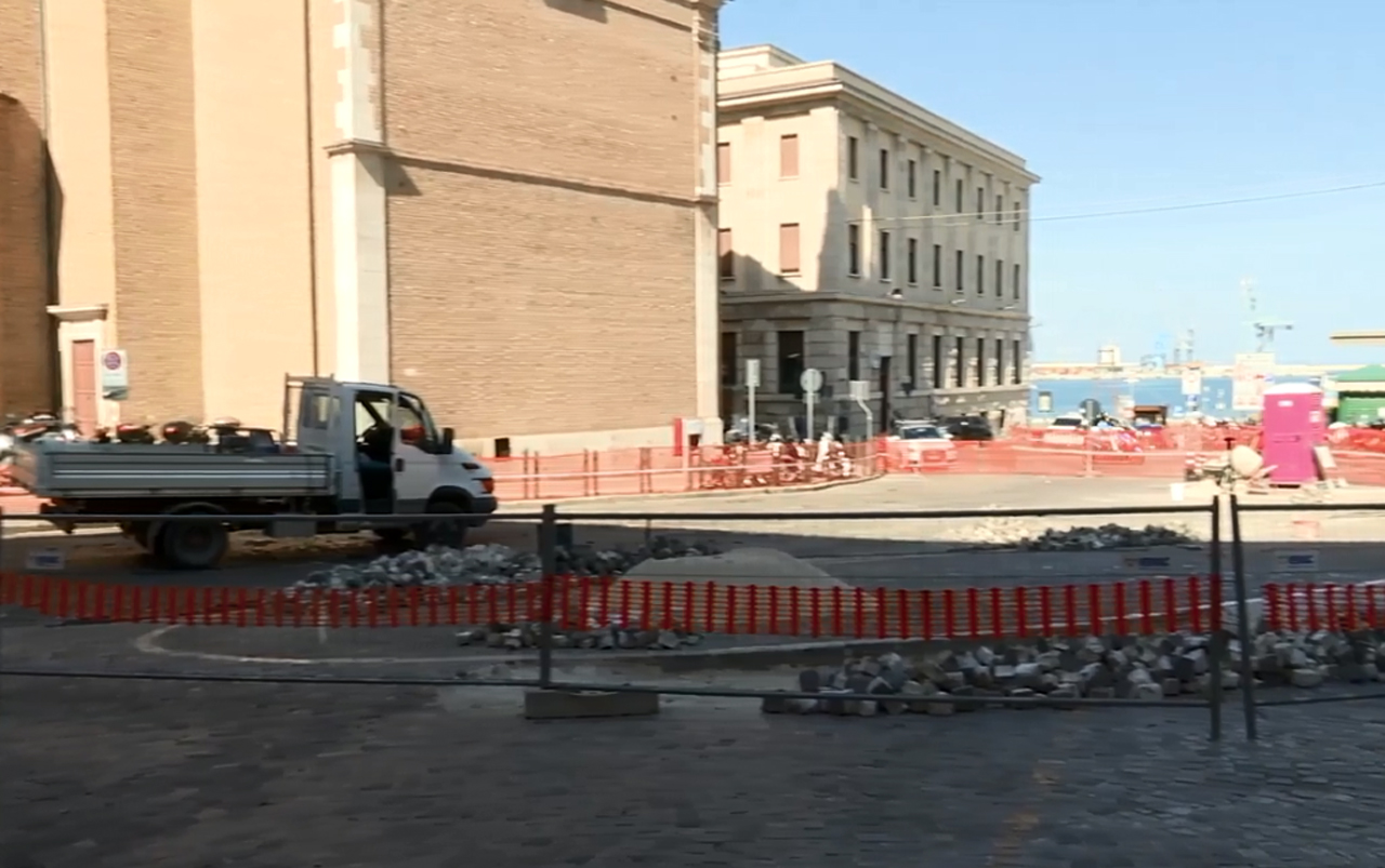 Ancona, cantieri in corso, screenshot nostro video