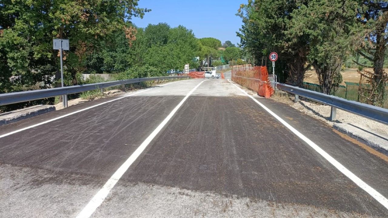 Senigallia, ponte del Vallone riaperto dopo l'alluvione 2022