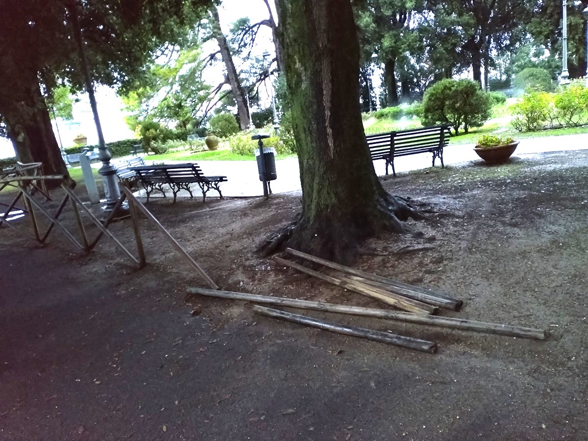 I vandali a piazza Nuova di Osimo