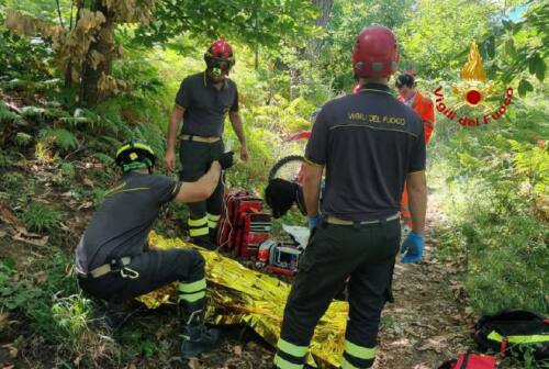 Cade facendo motocross: interviene l’eliambulanza. L’incidente nell’Ascolano