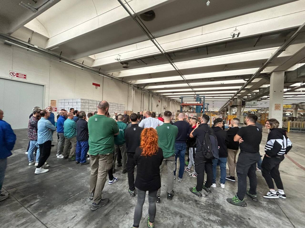 Assemblea dei lavoratori di Fabriano della Fedrigoni