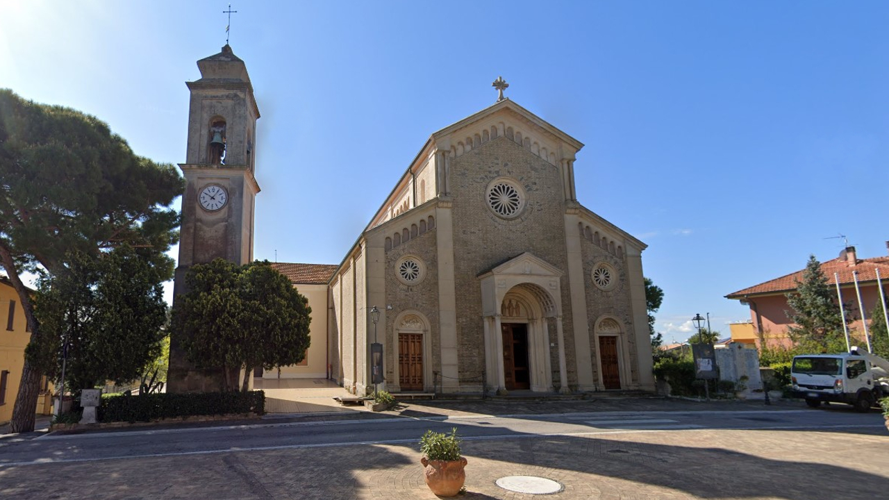 La chiesa parrocchiale di Montignano, a Senigallia, intitolata a S. Giovanni Battista