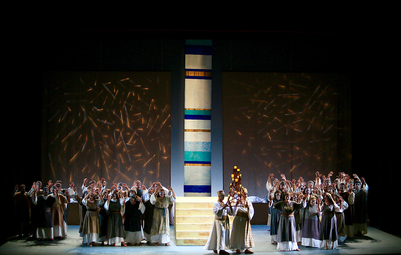 Al teatro delle Muse di Ancona in scena Nabucco, della Fondazione Teatro delle Muse (Foto: Claudio Penna)