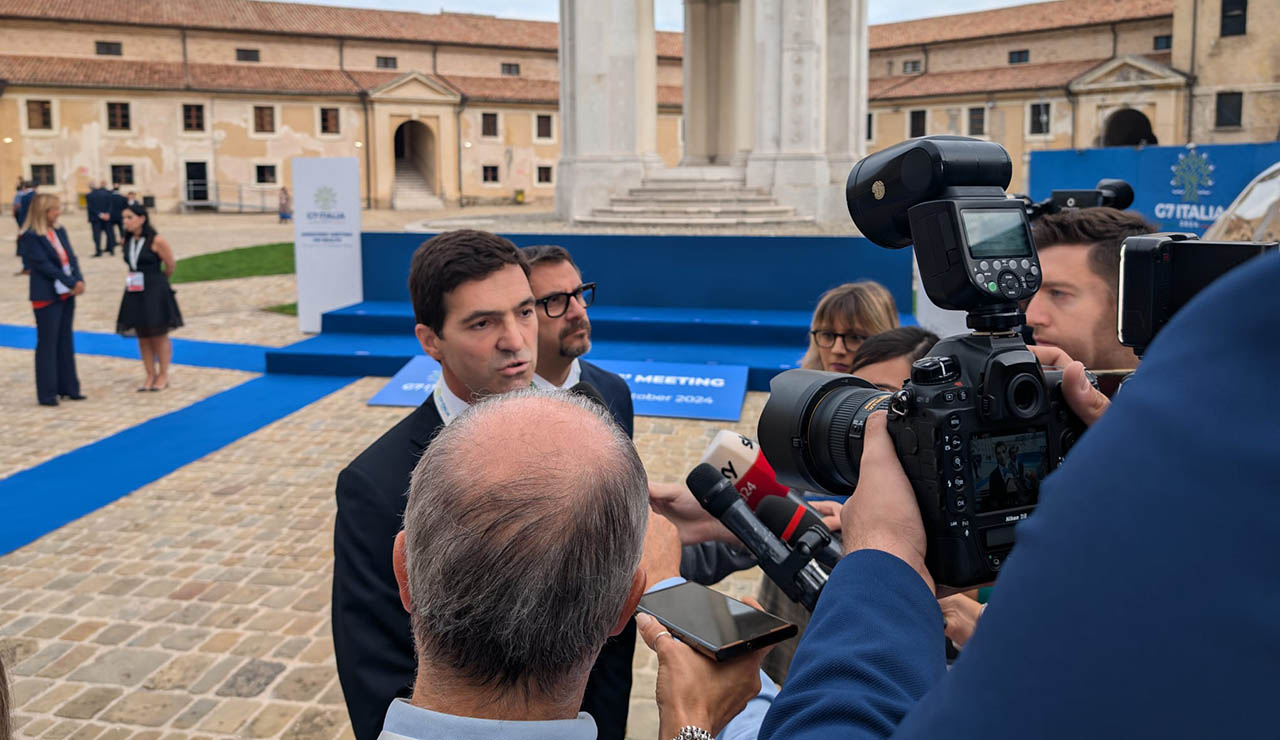 G7 Salute ad Ancona, il presidente della Regione Francesco Acquaroli e il sindaco di Ancona Daniele Silvetti