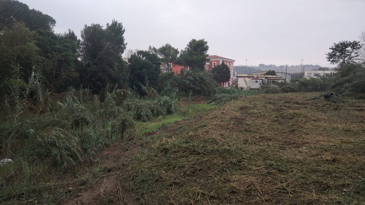 Torrente Aspio, pulitura