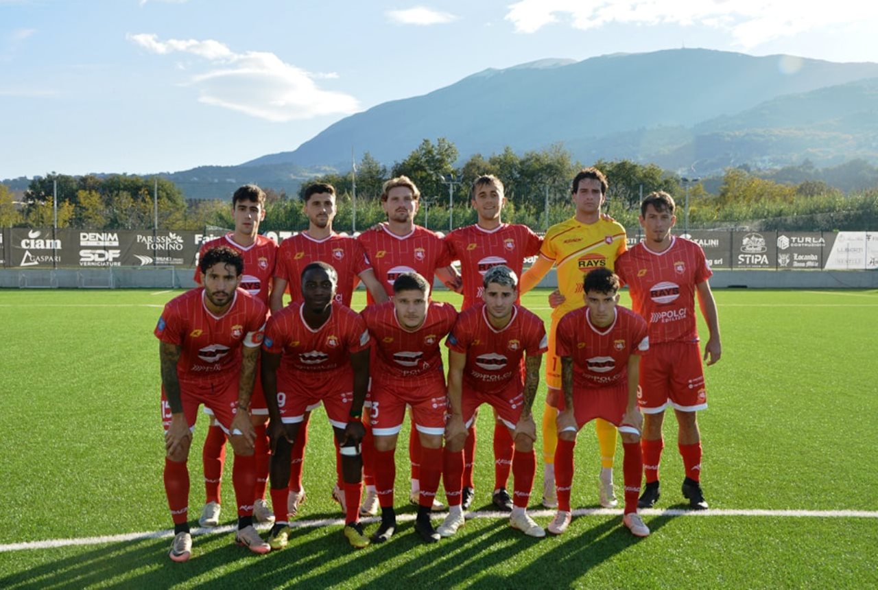 La formazione dell'Ancona scesa in campo contro l'Atletico Ascoli