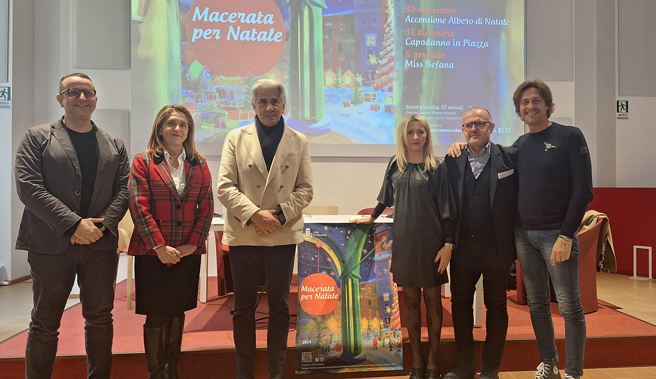 Macerata, presentazione degli eventi di Natale (foto ufficio stampa)