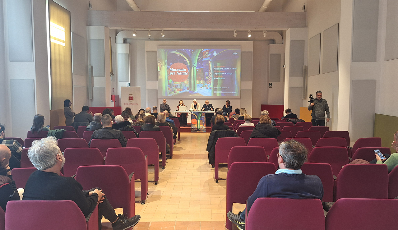 Macerata, presentazione degli eventi di Natale (foto ufficio stampa)