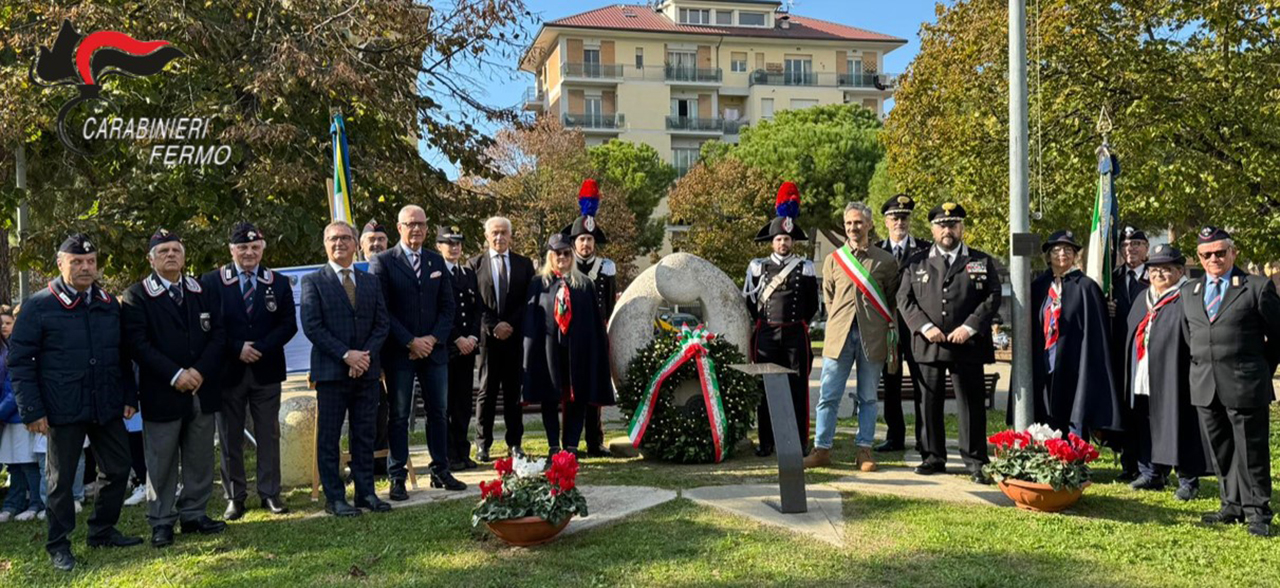 In piazza Torino di Porto San Giorgio, è stata deposta una corona d’alloro ai Caduti di Nassiriya