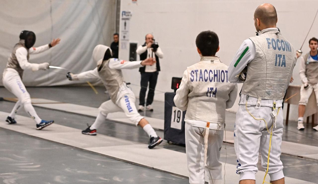 Diego Stacchiotti e Alessio Foconi (foto ufficio stampa Club Scherma Jesi)