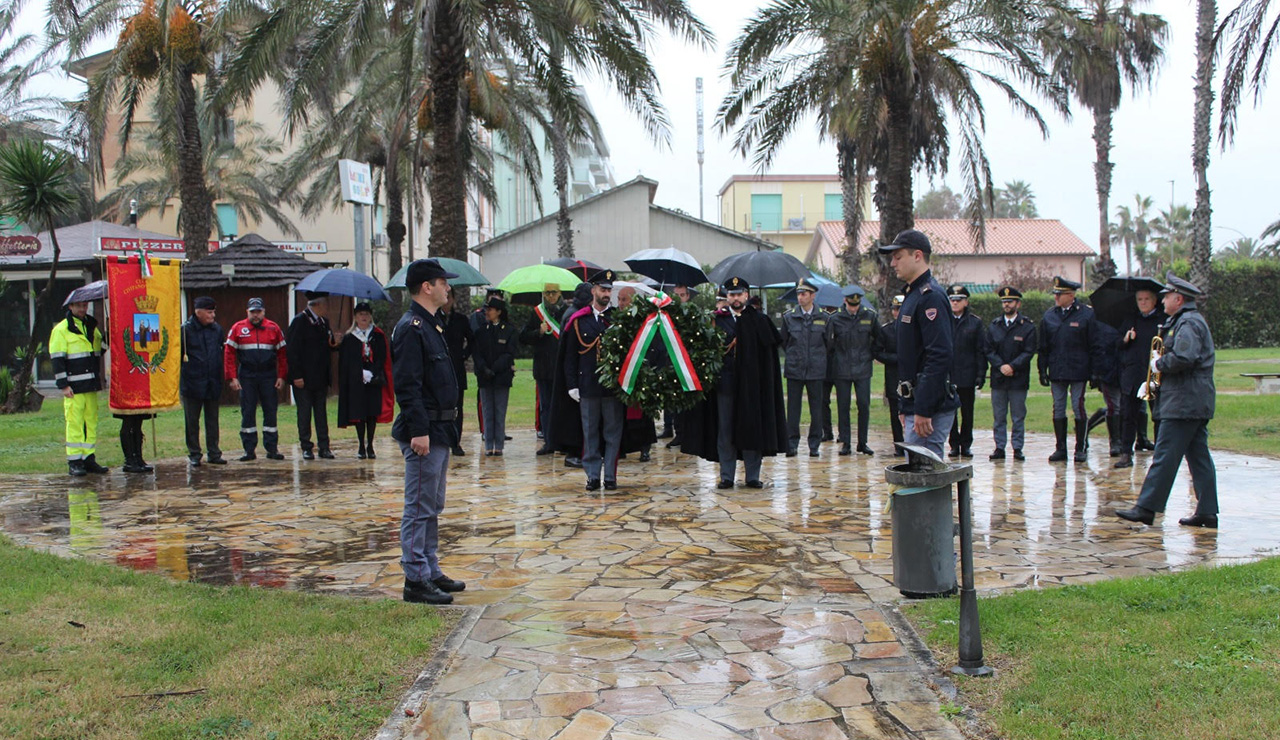 Civitanova Marche, cerimonia di commemorazione per l'agente Calogero Zucchetto, ucciso dalla mafia nel 1982 