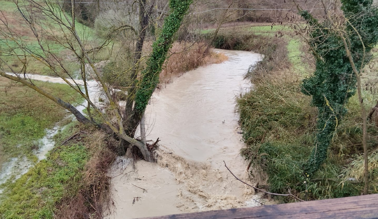 Il fiume Misa prima di Serra de' Conti