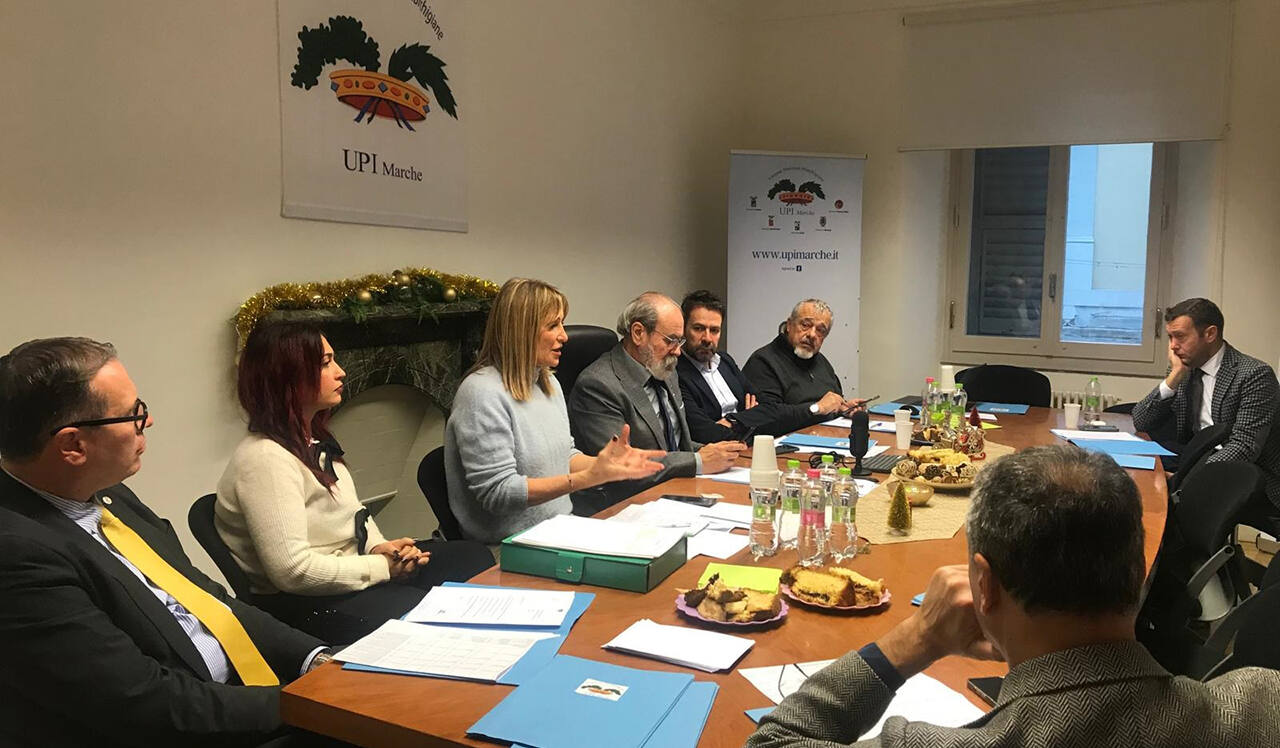 Seduta del nuovo consiglio direttivo dell’Upi Marche ad Ancona (Foto: Upi Marche)