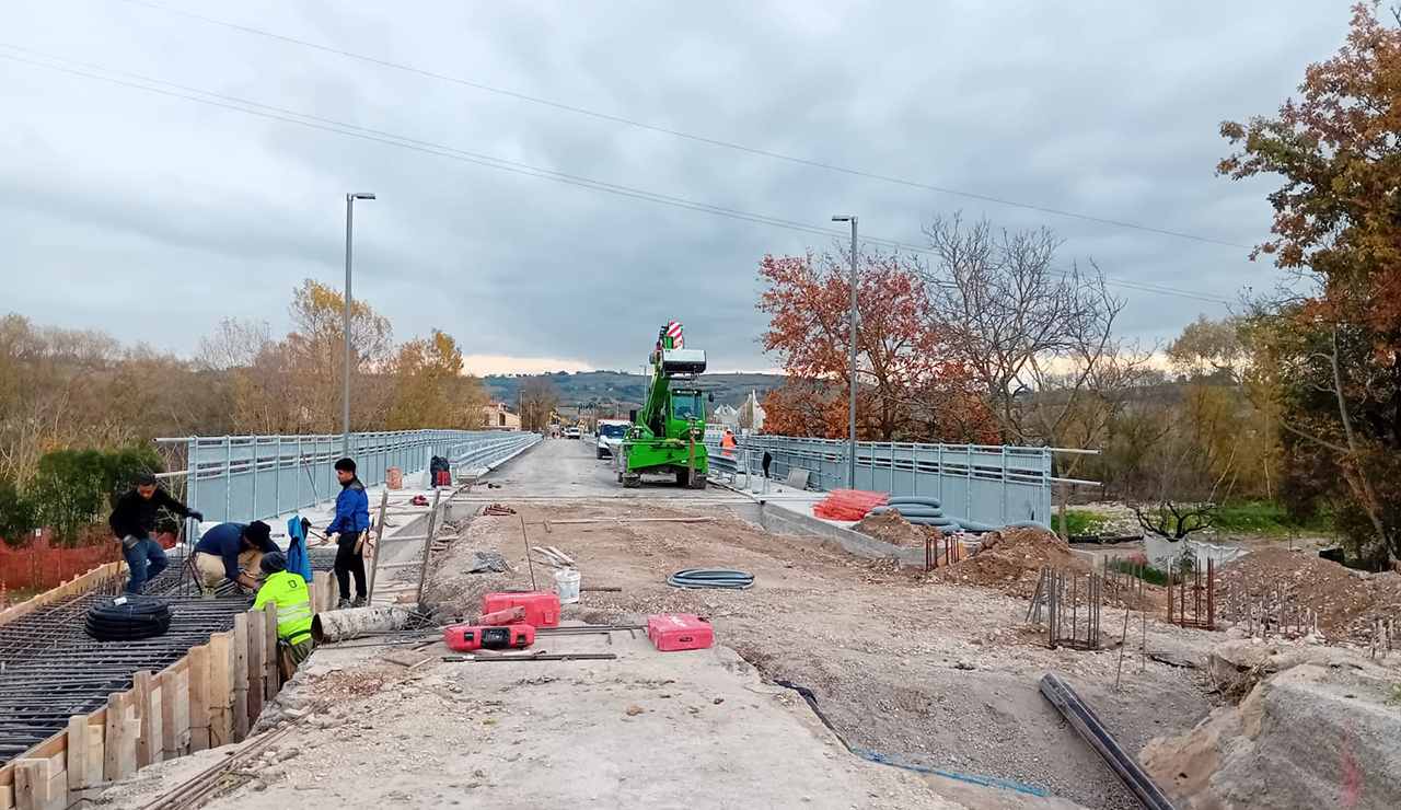 Ponte San Carlo, i lavori