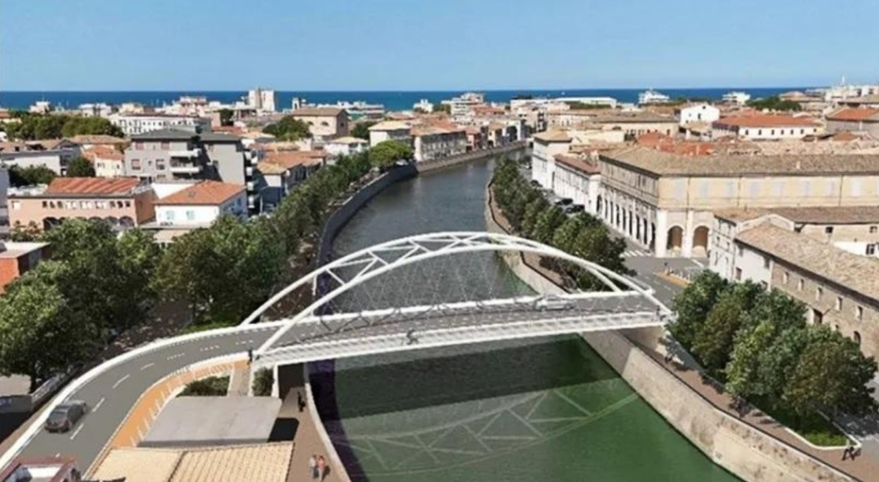 Il progetto del nuovo ponte Garibaldi a Senigallia elaborato dall'Anas