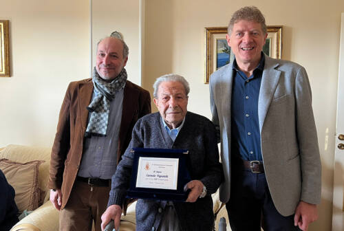 Fermo, festa per i 100 anni del signor Carmelo Pignatelli