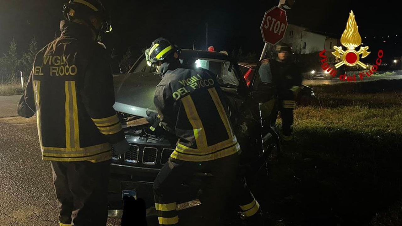 L'incidente stradale a Recanati