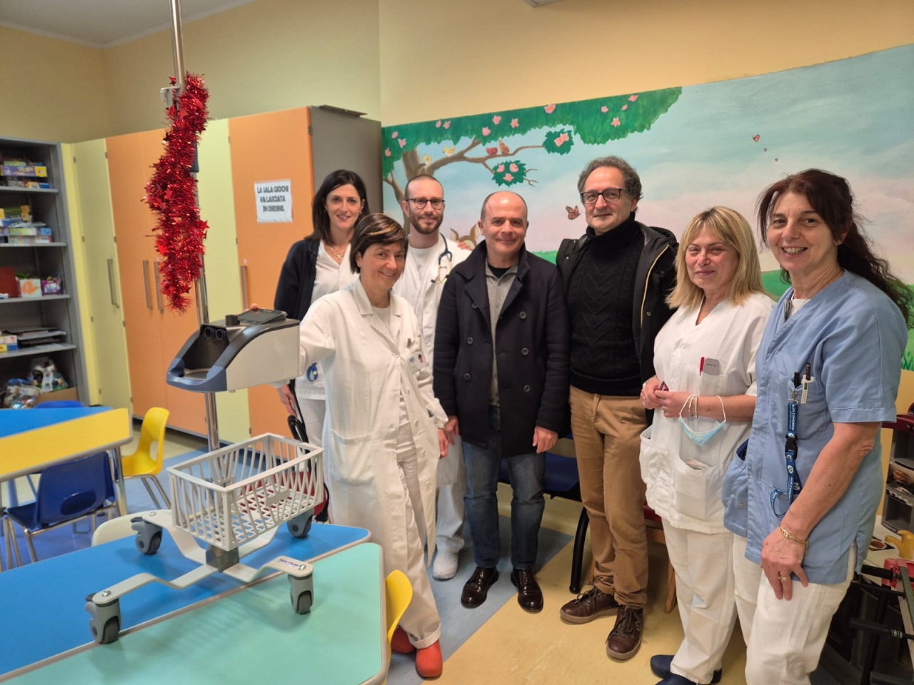 Jesi, il dono della Asd Tennis Sassoferrato alla pediatria dell'ospedale Carlo Urbani