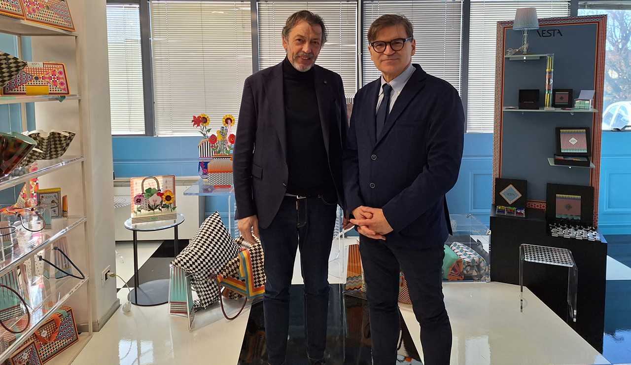 Dino Latini, Presidente Consiglio Regionale delle Marche ospite alla Vesta srl